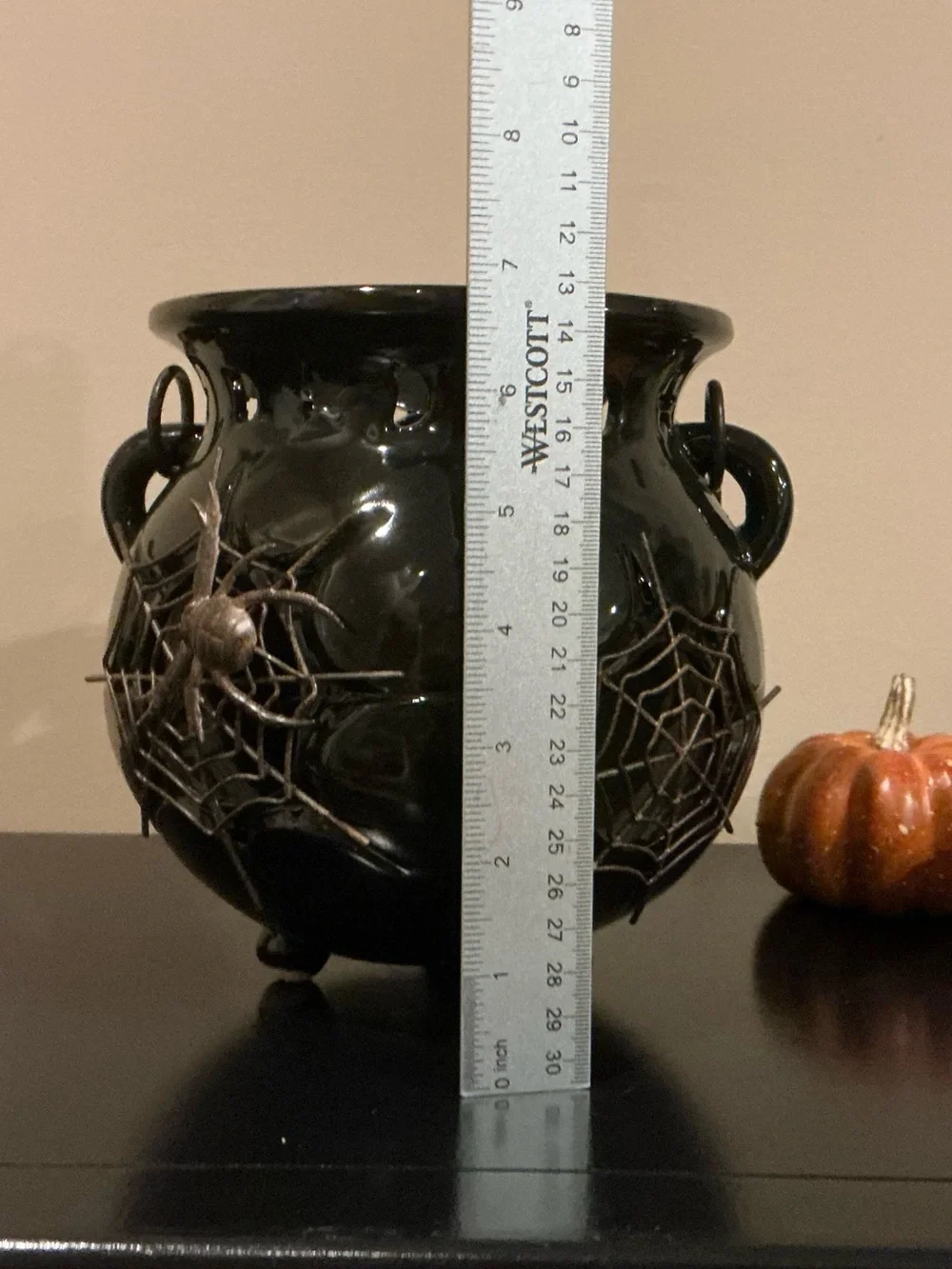 Ceramic Halloween Witch’s Brew Cauldron Luminaria 🧙
